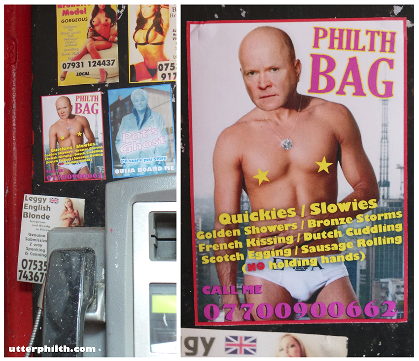 phil mitchell calling card utter philth